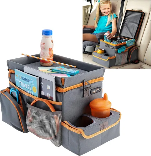 Vista 10 de High Road CarHop Organizador de Asiento Trasero para Niños y Organizador de Asiento de Pasajero para Adultos - Enfriador de Asiento de Carro