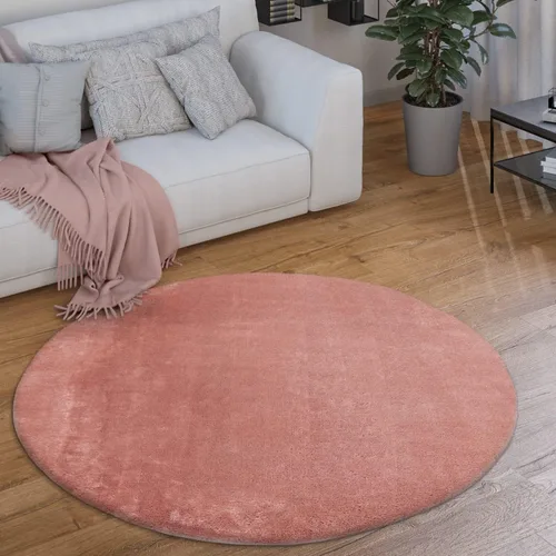 Vista 16 de Paco Home Alfombra suave en cobre acogedora alfombra antideslizante color sólido lavable, tamaño: 6'7" x 9'2" Marrón cobre