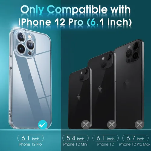 Vista 432 de Supdeal Funda cristalina transparente para iPhone 11, [No se amarillea] [Protección de la cámara] [Probado contra caídas de grado militar] Funda