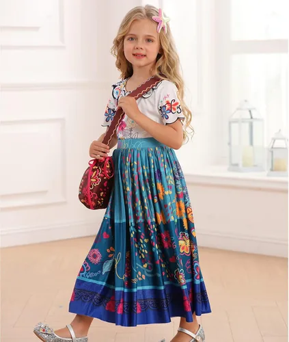 Vista 2 de iTvTi Encanto Mirabel - Vestido para niñas, disfraz de princesa Isabela