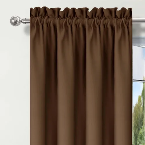 Vista 6 de 2 Piezas Cenefas para Ventana Cenefas Opacas Cortinas Primitivas con Bolsillo para Barra Cenefa de Cocina Cenefa de Ventana Pequeña para Sala