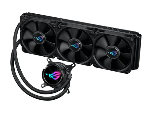 Vista 19 de ASUS Enfriador líquido ROG Strix LC III 360 ARGB LCD todo en uno para CPU - Intel® LGA 1700, 1200, 115X - AMD Socket AM4, AM5 - con LCD IPS de 2.1