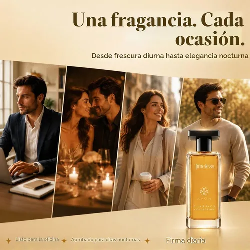 Vista 6 de Timeless by Avon Cologne Spray 1.7 oz Mujeres Cologne for Women & Men — Long-Lasting Floral Perfume with Bergamot, Jasmine & Patchouli — Clean