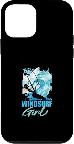 Vista 12 de iPhone 14 Pro Windsurf Girl Water Sports Windsurf Windsurfer Case