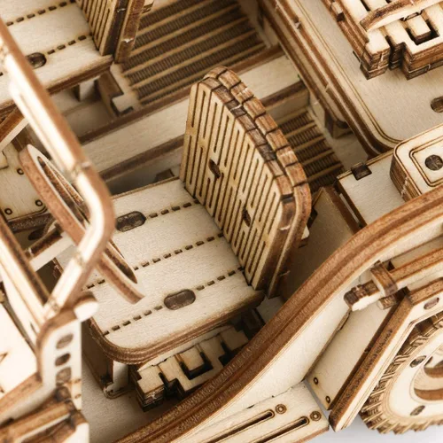 Vista 8 de ROKR Rompecabezas 3D de madera para adultos, modelo de auto mecánico - Kits de construcción de vehículos de bricolaje - Juguetes para ejercitar