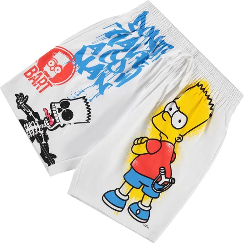 Vista 6 de The Simpsons Homer & Bart Simpson Shorts Homer, Bart, Lisa Mesh Shorts Shorts