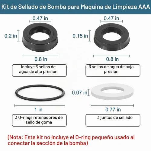 Vista 5 de 7106627 Kit de sello de bomba de lavadora a presión para limpieza Simpson