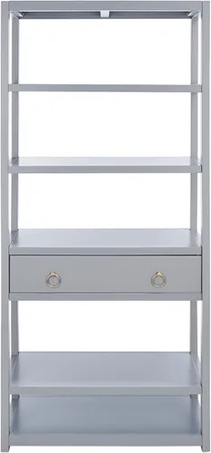 Vista 14 de Safavieh Home Collection Johni Antique White and Gold - Caja de almacenamiento con 5 estantes Antiguo/blanco