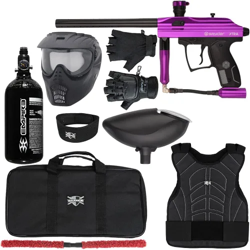 Vista 2 de Action Village Kingman Spyder Xtra Level 1 Kit de pistola de paintball