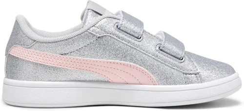 Vista 5 de PUMA Tenis unisex Smash 3.0 de cuero con velcro para niños