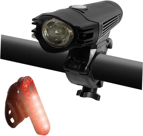Vista 3 de VICASKY Juego de luces recargables para bicicleta, luces delanteras y traseras impermeables con carga USB, luces de seguridad para ciclismo