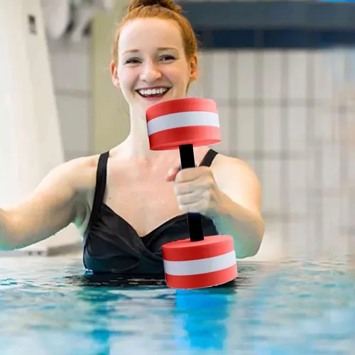 Vista 5 de Pesas de agua para fideos de piscina para aeróbic acuático y fitness, natación, equipo de yoga, 1 unidad