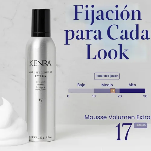Vista 3 de Kenra Volumen Extra Mousse N°17