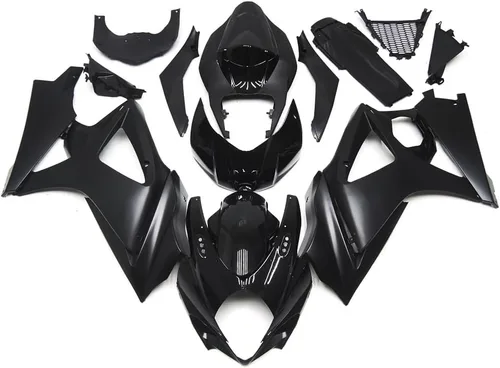 Vista 33 de Kit de carenado negro púrpura para 2007 2008 Suzuki K7 GSXR1000 07 08 GSX-R1000 Carrocería ABS plástico cuerpo marco conjunto