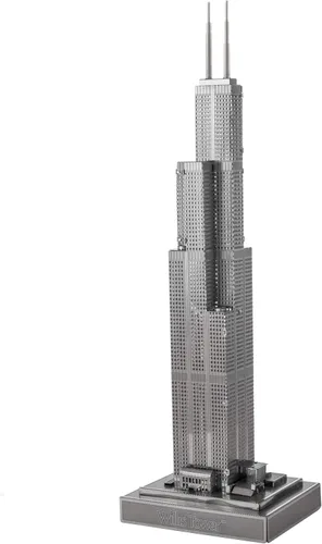 Vista 3 de Fascinations Kit de modelo de metal 3D Willis Tower de la serie Premium de Metal Earth