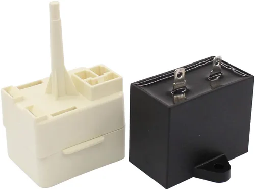 Vista 2 de ApplianPar W10613606 Relé de arranque del compresor del refrigerador y condensador para Whirlpool KitchenAid Kenmore Frigoríficos W10416065