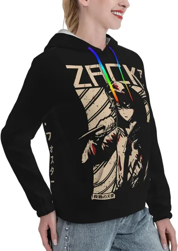 Vista 3 de UNSUYU Anime Angels-Of-Death Hoodie Fashion Girl'S Long Sleeve Hooded Women'S Casual Sweatshirt
