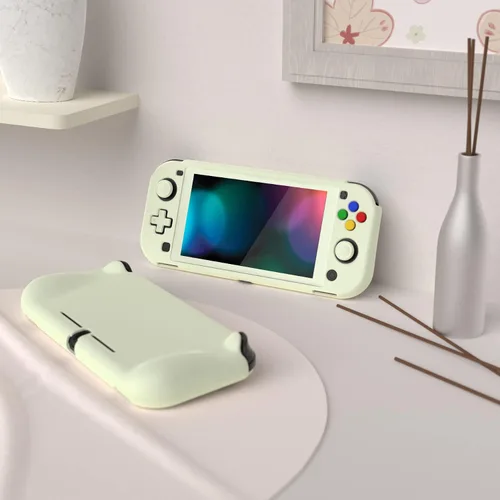 Vista 9 de PlayVital ZealProtect Protective Case for Nintendo Switch Lite, Ergomomic Grip Hard Cover - Durable Shock-absorbent Shock-Absorption Anti-Scratch