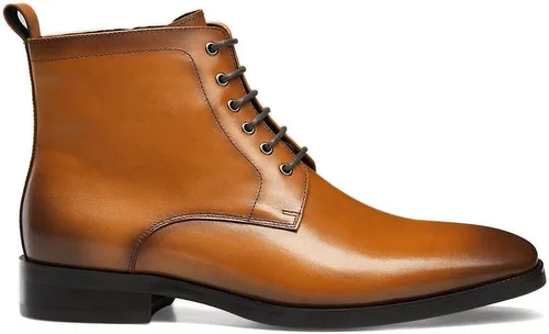 Vista 3 de GIFENNSE Botas Chukka para hombre, botas de vestir para hombre, botas de cuero Oxford, botas Chelsea famales para hombre