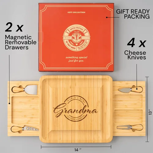 Vista 4 de Regalos de cumpleaños para abuela, regalo pensado para abuelas, regalo para la mejor abuela del mundo, regalos únicos de cocina para abuelas, juego