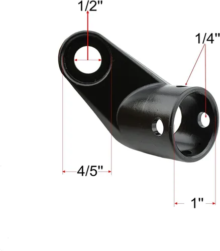 Vista 2 de Acoplador de remolque de bicicleta para empeine y Schwinn, enganche de repuesto en ángulo de codo