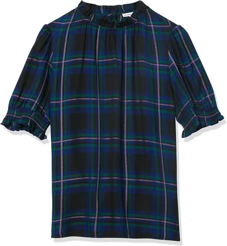 Vista 5 de Tienda Essentials Women's Fluid Twill Short Puff Sleeve Smock Detail Shirt