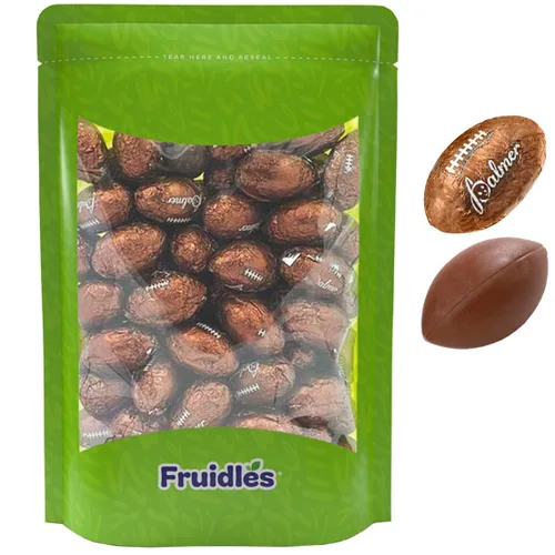 Vista 2 de Pelota deportiva de baloncesto de chocolate, fútbol, pelota de fútbol, béisbol y paquete variado (1 libra, chocolate de fútbol)