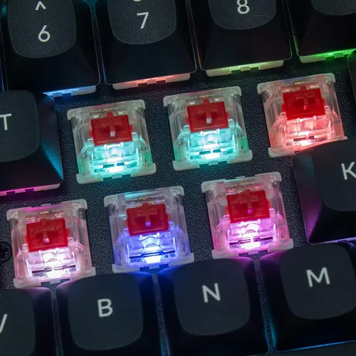 Vista 5 de Keychron K8 Pro QMKVIA Teclado mecánico inalámbrico TKL personalizable con cable macro programable con interruptor azul Gateron G Pro