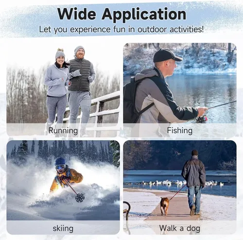 Vista 8 de Heated Vest for Men with Battery Pack Included, Soft Fleece Smart Electric Lightweight Heated Jacket