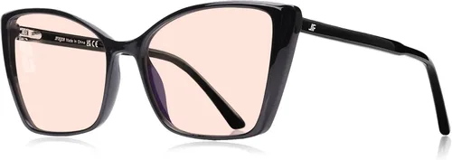 Vista 9 de Gafas de Bloqueo de Luz Azul para Mujeres, de Gran Tamaño con Estilo Ojo de Gato para Computadora y Videojuegos Antirreflejos y Anti-UV RF6204 Verde
