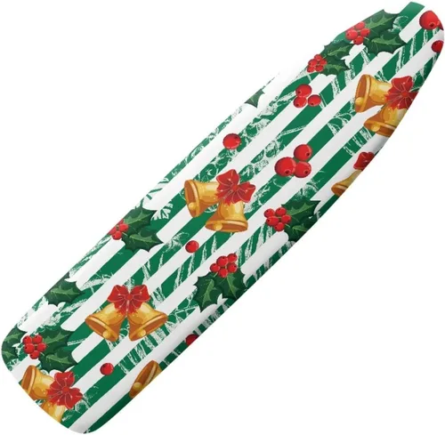 Vista 32 de Funda para tabla de planchar con diseño de estrellas y bandera estadounidense con borde elástico y acogedor bolsillo para la nariz, resistente al