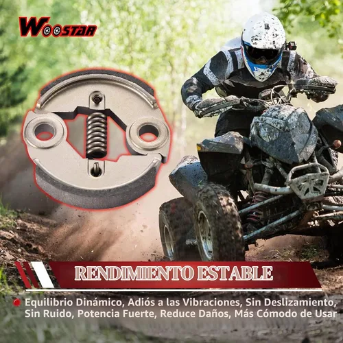 Vista 4 de WOOSTAR - Repuesto de embrague resistente para motor X-1 X-2 de 2 tiempos, 43 cc, 47 cc, 49 cc, motor X-1 X-2, mini quad