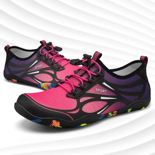 Vista 5 de ATHMILE Zapatos de agua para hombres y mujeres, zapatos de río para adultos, natación, playa, lago, piscina, calcetines acuáticos, de secado rápido