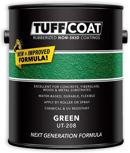 Vista 8 de TUFF Coat UT-100 revestimiento antiderrapante, 1 galón Blanco