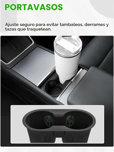 Vista 8 de Organizador de consola central para Tesla Model 3 Highland 2024-2026