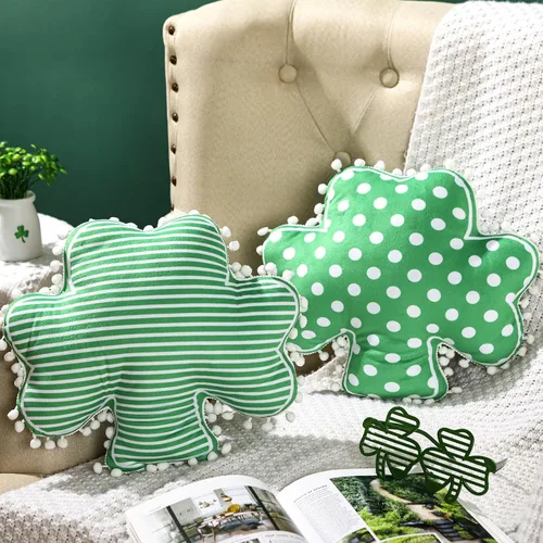 Vista 13 de Yuntau 2 almohadas con forma de estrella de mar de 11.8 pulgadas, cojines de felpa abrazables, decoración de habitación para cumpleaños, dormitorio