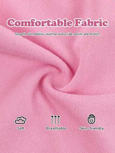 Vista 2 de Resinta Paquete de 6 pantalones cortos de ciclismo para niñas, ropa de verano, multicolor