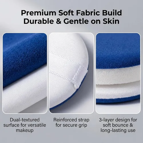 Vista 7 de Cojín de aire húmedo y seco de doble uso BB CC crema esponja base de maquillaje licuadora de maquillaje esponja de belleza impecable para cremas