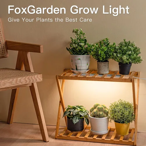 Vista 2 de FOXGARDEN Tira de luz de cultivo para plantas de interior, lámpara brillante de 192 LED de espectro completo con temporizador de encendido/apagado