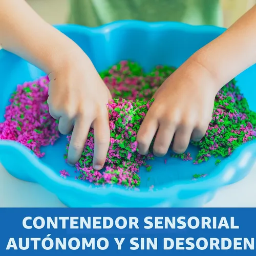 Vista 6 de Educational Insights Pluffle® Estación Sensorial - Juego de Espuma para Contenedor Sensorial, Alternativa Sin Desorden a los Juguetes de Arena
