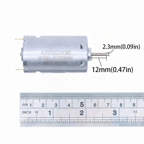 Vista 3 de Broca de 6 – 12 V DC motor High Torque Gear ruedas para Traxxas R/C y potencia PCB High Speed High Torque Compact Brushed 12V Motor 2.3mm Shaft
