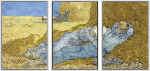 Vista 62 de wall26 Lienzo enmarcado para pared, juego de arte con flores de almendra de Vincent Van Gogh, naturaleza, ilustraciones de área silvestre, bellas