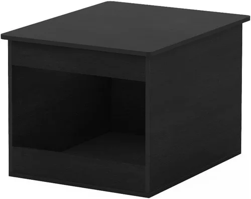 Vista 9 de Caja de arena Furinno Peli, Pequeña, Americano Entrada lateral, muebles ocultos, casa de madera para mascotas con puertas, fácil montaje
