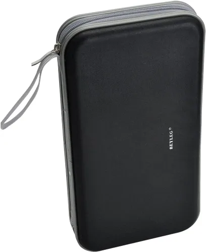Vista 4 de Cartera organizadora y de almacenamiento, de alta resistencia y con capacidad para 70 CDs, DVDs, Blu-ray., negro