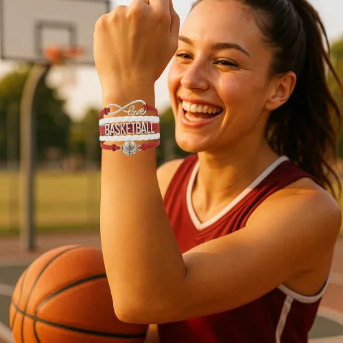 Vista 14 de Infinity Collection - Pulsera de baloncesto de regalo para equipos y jugadores