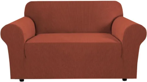 Vista 107 de H.VERSAILTEX Funda elástica para sofá, fundas suaves para muebles de 3 cojines, con tela jacquard gruesa a cuadros con parte inferior elástica, sofá