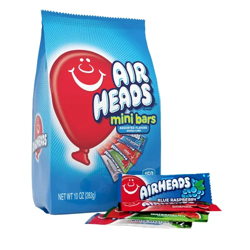 Vista 15 de Airheads Mini barras de caramelo, paquete variado de Taffy, bolsa de 80