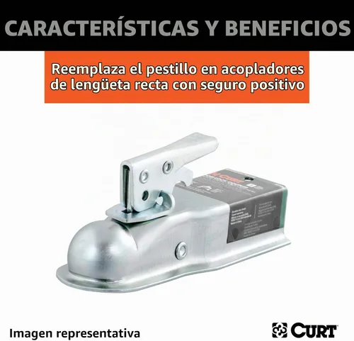 Vista 4 de CURT 25094 Pestillo de reemplazo Posi-Lock para bola de enganche de remolque de 1-7/8 pulgadas