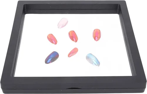 Vista 5 de Caja de película protectora para joyas, cajas de almacenamiento para exhibición de uñas postizas, caja de película transparente, resistente a