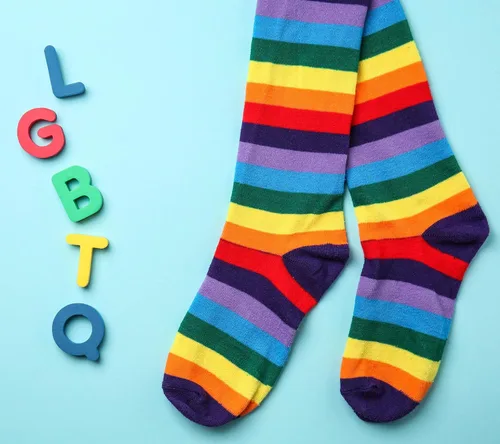 Vista 3 de Holiday Hero Rainbow Pride Socks! Put Some Color in Your Step - Several Varieties and Packages
